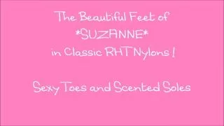 Suzanne’s beautiful feet in RHT stockings!